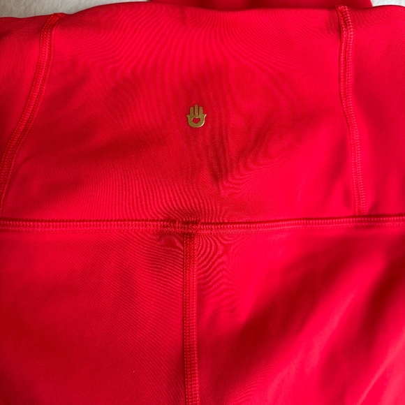 NirvanaTech Lotus* 7/8 Legging Red Poppy Leggings Yoga Tights XS - Picture 6 of 6